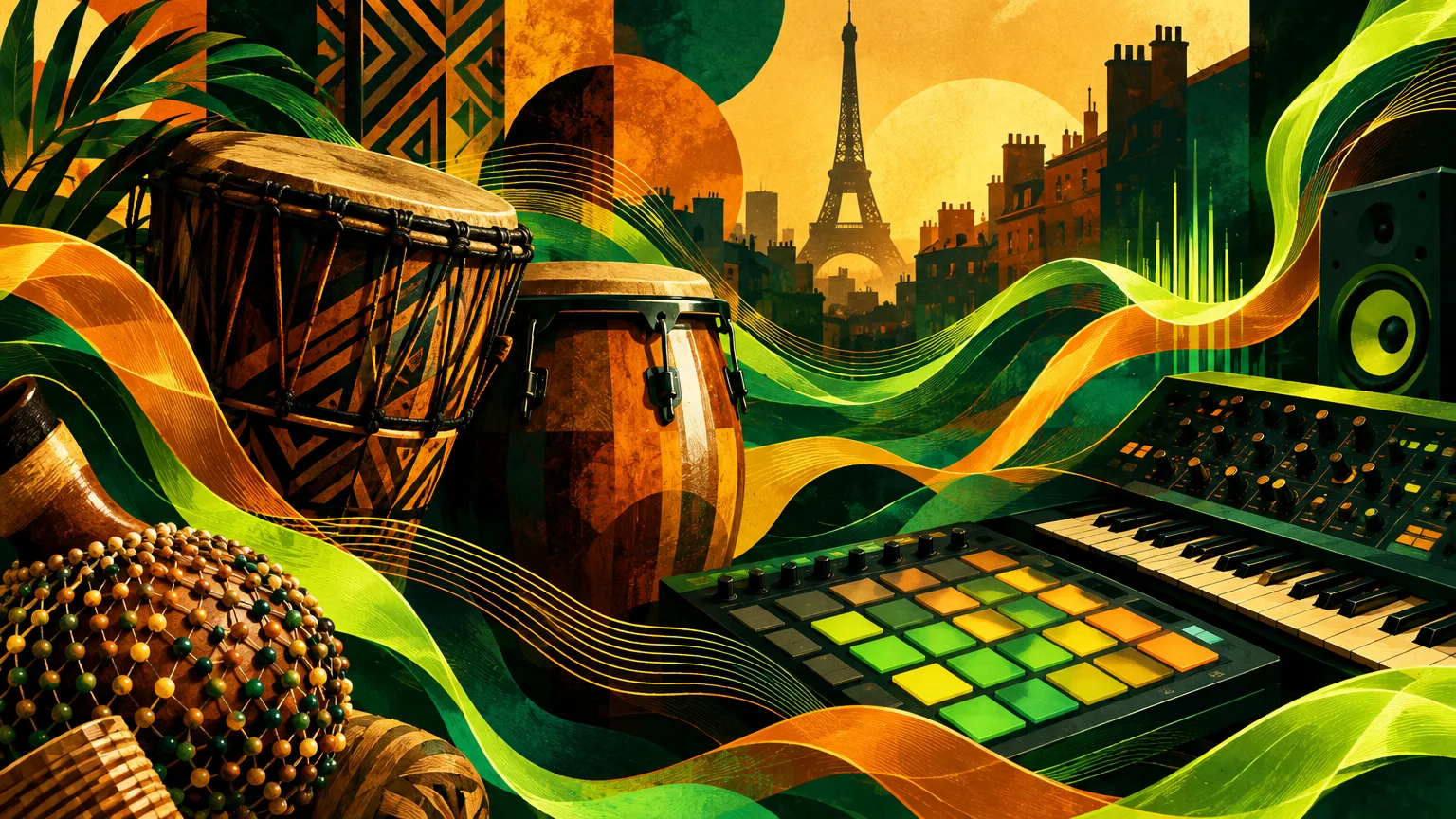 Illustration éditoriale : Afro et rap : les frontières sont devenues mobiles