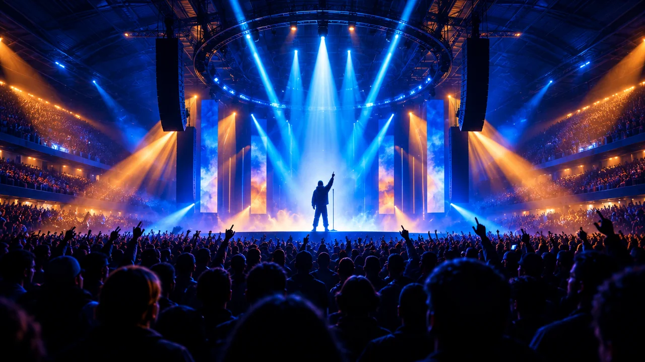 Illustration éditoriale : « SHEGUEY 16 OCTOBRE » : Gradur relie ses freestyles à Bercy