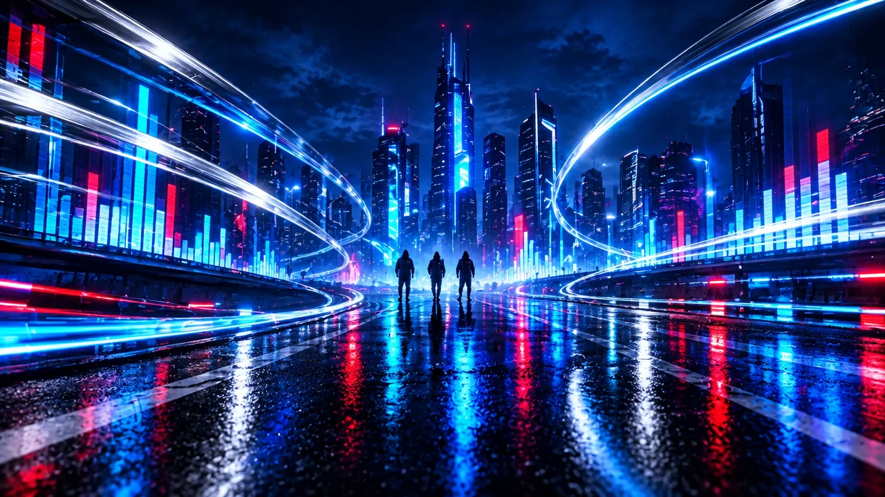 Illustration éditoriale : L2B met « CYBERTESLA » en circulation : un single, un clip, des crédits nets