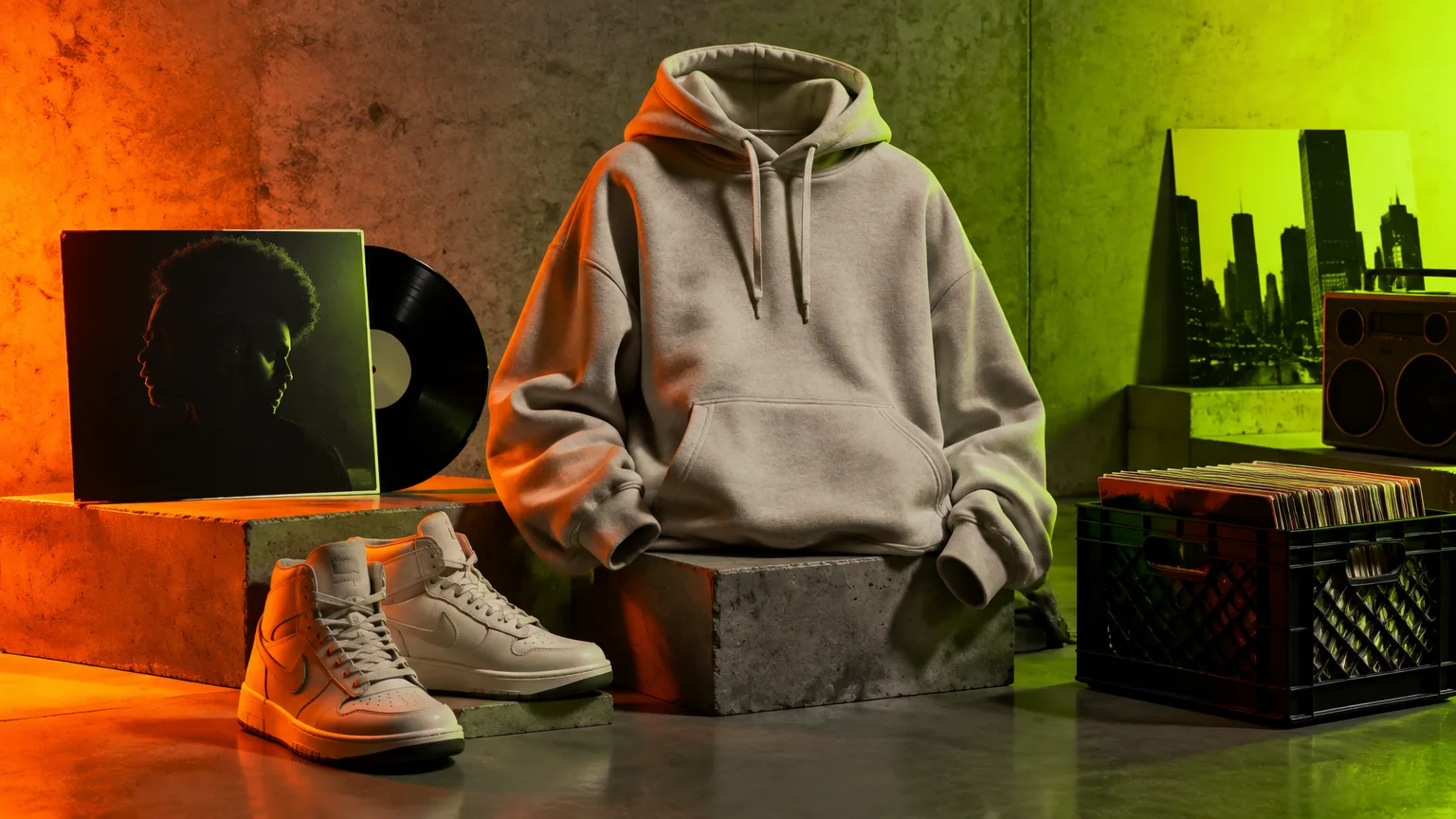 Illustration éditoriale : Rap et streetwear : quand l’image devient un langage